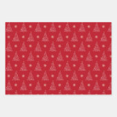 Stijlvolle kerstboomPrints Inpakpapier Vel (Voorkant 2)
