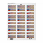 Stijlvolle kerstcadeaus, strand etiket (Full Sheet)