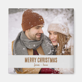 Stijlvolle kerstcadeautjes Herdenkingsfoto-keepsla Magneet