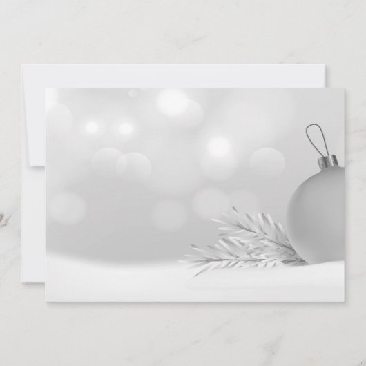 Stijlvolle kerstfeestdagen kaart (Achterkant)