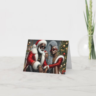 Stijlvolle Kerstman Kaart