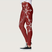 Stijlvolle kerstrode leggings . (Links)