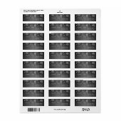 Stijlvolle kerstversieringen etiket (Full Sheet)