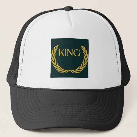 Stijlvolle KING foto gepersonaliseerde trucker hoe Trucker Pet (Voorkant)
