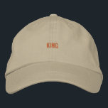 Stijlvolle King Text Navy Pet Alternatieve Kleding<br><div class="desc">Elegant Khaki-Pet: Dit kaki-pet met "King" geborduurd op de voorkant is gemaakt van zacht,  duurzaam katoen. Het verstelbare ontwerp biedt een aangepaste pasvorm,  een soepele mix van stijl en comfort.</div>