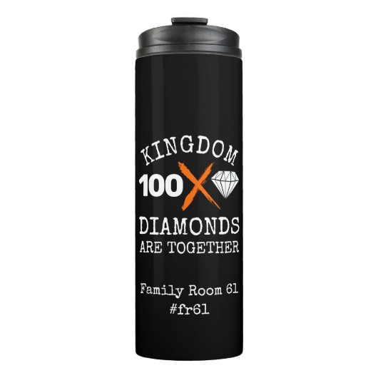 Stijlvolle KINGDOM DIAMONDS FR61 Familiekamer Thermosbeker (Voorkant)