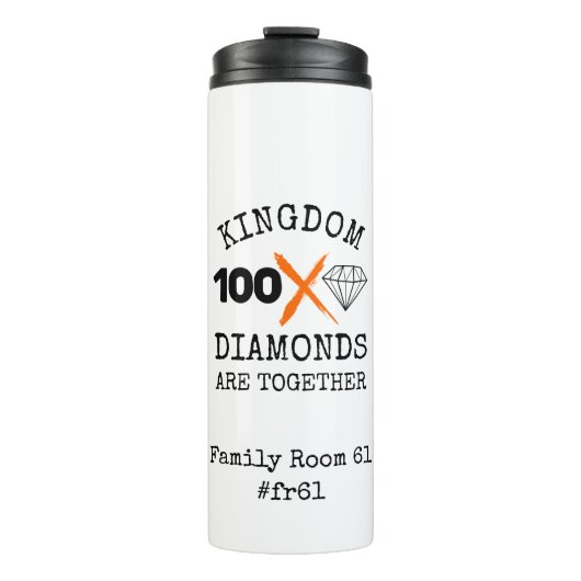 Stijlvolle KINGDOM DIAMONDS FR61 Familiekamer Thermosbeker (Voorkant)