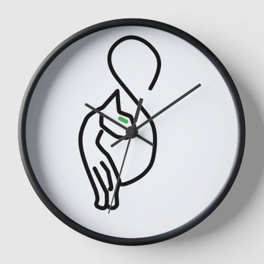 Stijlvolle Kitty Cat Outline (Voorkant)