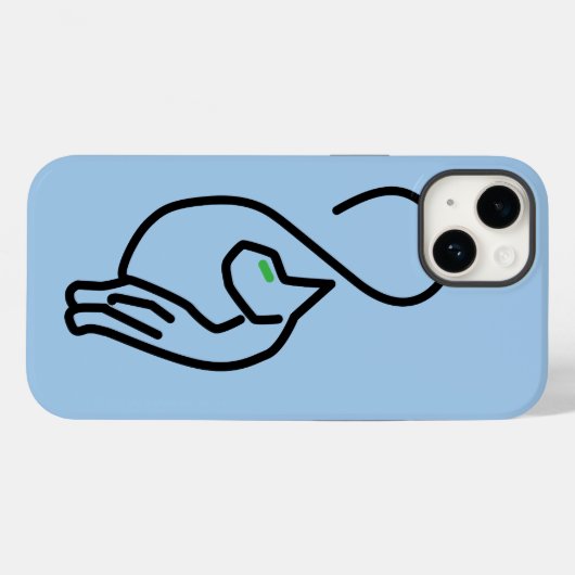 Stijlvolle Kitty Cat Outline Case-Mate iPhone Case (Achterkant (horizontaal))