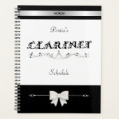 Stijlvolle Klarinet Student Planner Organisator (Voorkant)