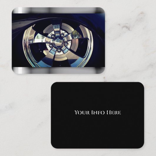 Stijlvolle klas, auto visitekaartje (Voorkant / Achterkant)
