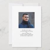 Stijlvolle klasse Jaar 5 Foto Afstuderen Aangepast Bedankkaart (Achterkant)