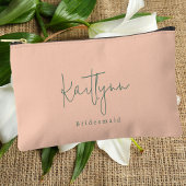 Stijlvolle klassieke aangepaste naam script bruids etui