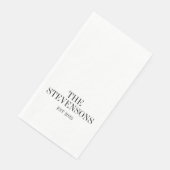 Stijlvolle klassieke familienaam Achternaam Datum  Servet (Hoek)