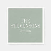 Stijlvolle klassieke familienaam Achternaam Est Da Servet (Voorkant)