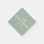 Stijlvolle klassieke familienaam Achternaam Est Da Servet (Hoek)