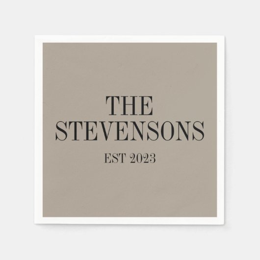 Stijlvolle klassieke familienaam Achternaam Est Da Servet (Voorkant)