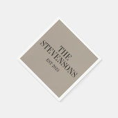 Stijlvolle klassieke familienaam Achternaam Est Da Servet (Hoek)