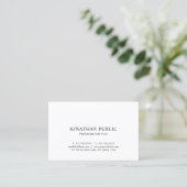 Stijlvolle, klassieke look minimalistisch platte n visitekaartje (Staand voorkant)