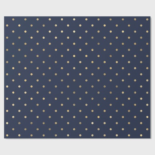 Stijlvolle Klassieke marineblauw-goudstippen Cadeaupapier (Vlak)