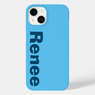 Stijlvolle klassieke moderne elegante monogram min Case-Mate iPhone 14 hoesje