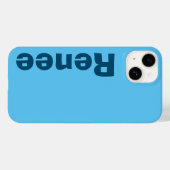 Stijlvolle klassieke moderne elegante monogram min Case-Mate iPhone case (Achterkant (horizontaal))