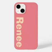 Stijlvolle klassieke moderne elegante monogram min Case-Mate iPhone case (Achterkant)