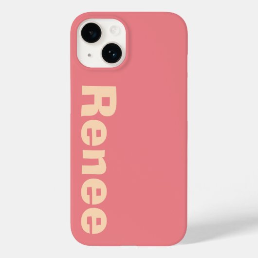 Stijlvolle klassieke moderne elegante monogram min Case-Mate iPhone case (Achterkant)