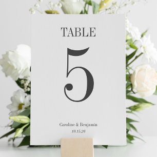 Stijlvolle klassieke typografie Elegant Simple Wed Kaart