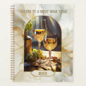 Stijlvolle Klassieke Wijn Planner (Voorkant)