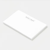 Stijlvolle Klassieke Witte Elegante Duidelijke Een Post-it® Notes (Schuin)