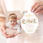 Stijlvolle kleine Wildbloestuin meisje, 1ste verja Kaart