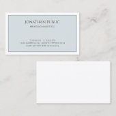 Stijlvolle kleur Modern Elegant Professioneel Tren Visitekaartje (Voorkant / Achterkant)