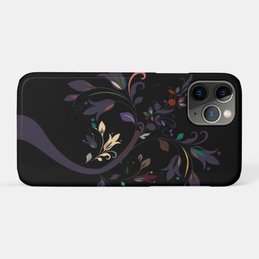Stijlvolle kleuren bloemen Case-Mate iPhone case (Achterkant (horizontaal))