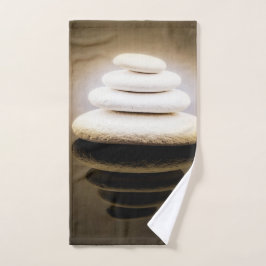 Stijlvolle kleuren in Zen Stones Bad Handdoek