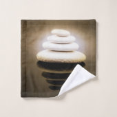 Stijlvolle kleuren in Zen Stones Bad Handdoek (Wasdoekje)