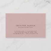 Stijlvolle kleuren Modern design parel afwerking l Visitekaartje (Achterkant)