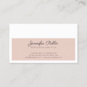 Stijlvolle kleuren Modern Slank Elegant Visitekaartje (Achterkant)