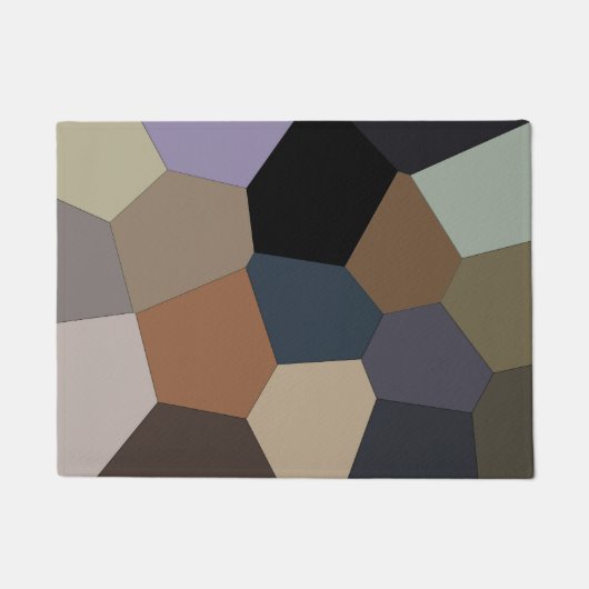 Stijlvolle kleuren op aarde deurmat (Voorkant)