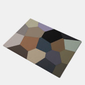 Stijlvolle kleuren op aarde deurmat (Schuin)