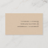 Stijlvolle kleuren Uw aangepaste tekst Moderne Sja Visitekaartje (Achterkant)