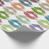 Stijlvolle kleurige Lips #16 Cadeaupapier (Hoek)