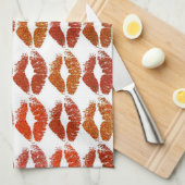 Stijlvolle kleurige Lips #21 Theedoek (Quarter Fold)