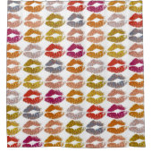 Stijlvolle kleurige Lips #26 Douchegordijn (Voorkant)
