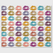 Stijlvolle kleurige Lips #29 Cadeaupapier (Vlak)