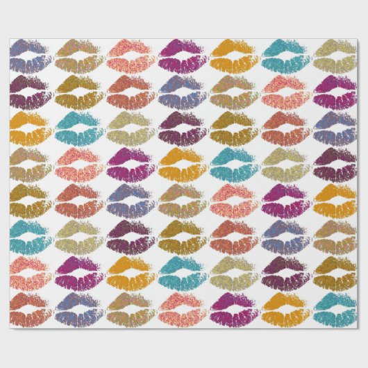 Stijlvolle kleurige Lips #29 Cadeaupapier (Vlak)