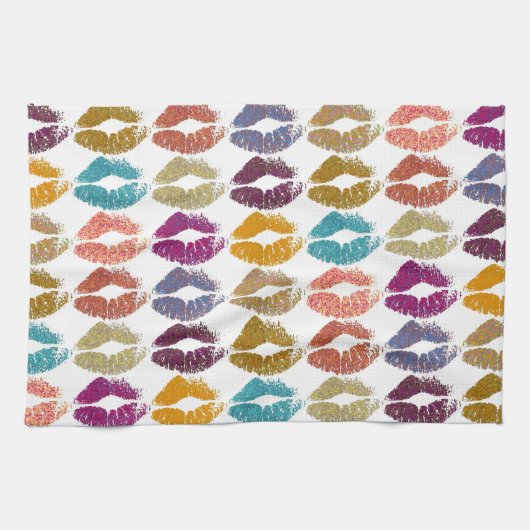 Stijlvolle kleurige Lips #29 Theedoek (Horizontaal)