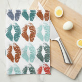 Stijlvolle kleurige Lips #33 Theedoek (Quarter Fold)