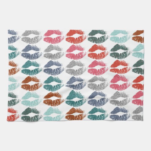 Stijlvolle kleurige Lips #33 Theedoek (Horizontaal)