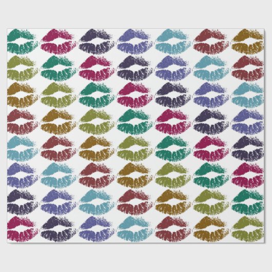 Stijlvolle kleurige Lips #35 Cadeaupapier (Vlak)